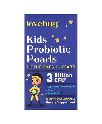 LoveBug Probiotics Kids Probiotics Pearls 4+ Years 3 Billion Cfu