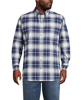 Lands' End Big & Tall Traditional Fit Flagship Flannel Shirt