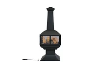 Slickblue Outdoor Chimenea Wood Burning Fire Pit - Durable Backyard Fireplace for Warmth & Ambiance