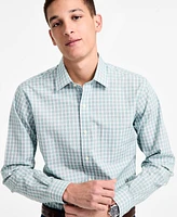 B by Brooks Brothers Men's Regular-Fit Check Dress Shirt