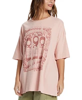 Billabong Juniors' Moon Kiss Graphic Print Cotton T-Shirt