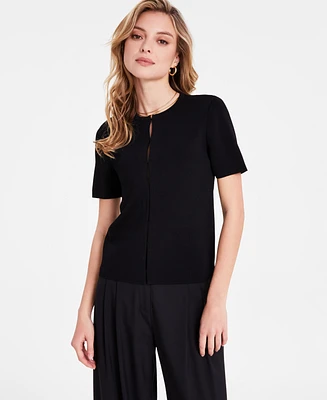 Bar Iii Women's Short-Sleeve Cardigan, Exclusively at Macy's