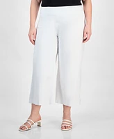 Jm Collection Plus Cropped Pull-On Pants, Exclusively at Macy's