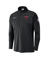 Nike Men's Black Chicago Bulls 2024/25 Courtside Performance Half-Zip Top