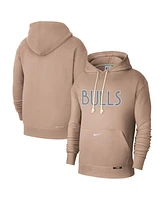 Nike Men's Tan Chicago Bulls 2024/25 City Edition Courtside Standard Issue Pullover Hoodie