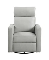 Homelegance 30" White Label Avenue Swivel Glider Reclining Chair