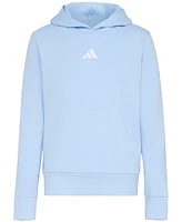 adidas Big Boys Long-Sleeve Essentials Small Logo Pullover Hoodie