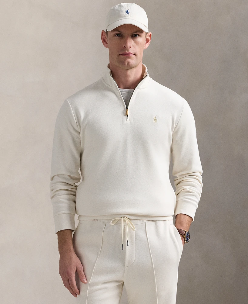 Polo Ralph Lauren Men's Double-Knit Mesh Quarter-Zip Pullover