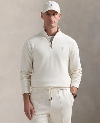 Polo Ralph Lauren Men's Double-Knit Mesh Quarter-Zip Pullover