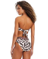 Bar Iii Womens Resort Daze Scarf Bandeau Bikini Top High Waist Bottoms Exclusively At Macys