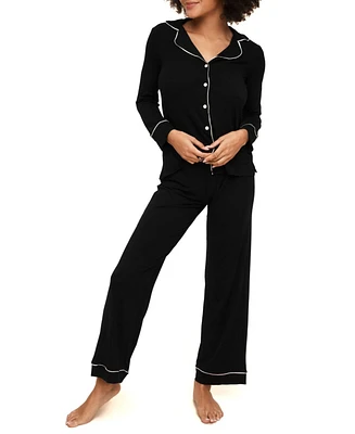 Adore Me Women's Matilda Long Sleeve Top & Pants Pajama Set