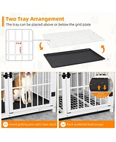 Bingopaw Wooden Dog Crate End Table Pet Kennel Cage Furniture