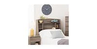 Slickblue Modern Bookcase Headboard in Wood Finish