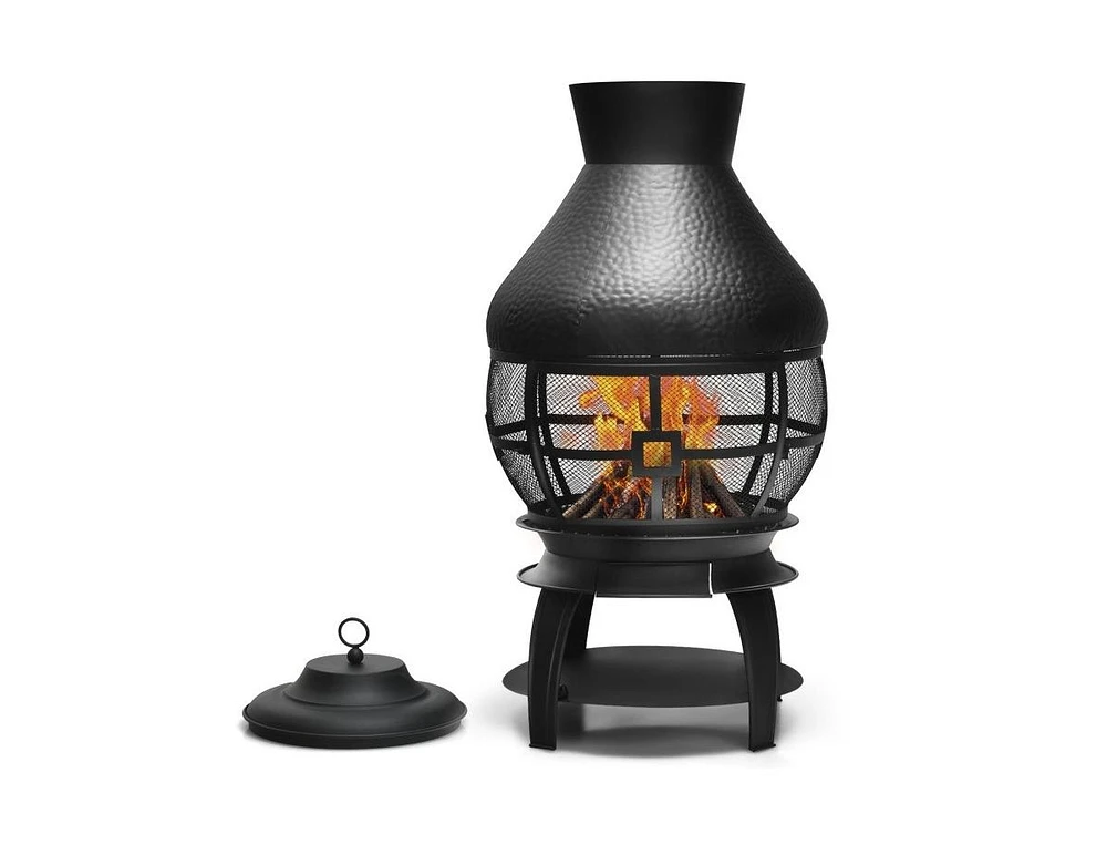 Slickblue Portable Outdoor Wood Burning Fire Pit - Compact and Durable Backyard Fireplace