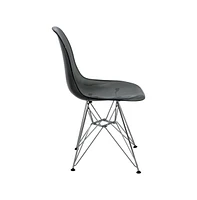 LeisureMod Cresco Molded Eiffel Side Chair