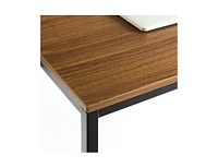 Slickblue Modern Home Office Desk with Metal Frame and Wood Table Top