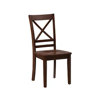 Jofran Simplicity Solid Wood Classic Cross-Back Dining Chair (Set of 2