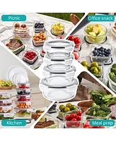 Sorbus -Piece Glass Food Storage Containers with Lids