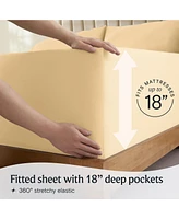 6PC Silky Soft Cooling Deep Pocket Performance Sheet Set