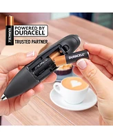 Zulay Kitchen Milk Frother Wand Drink Mixer with Aa Duracell Batteries