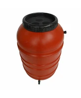 Slickblue Plastic 55-Gallon Rain Barrel with Spigot for Water Conservation and Garden Use