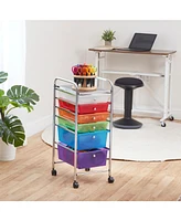 ECR4Kids 6-Drawer Mobile Organizer, Assorted