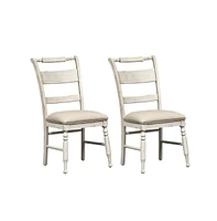 Liberty Furniture Slat Back Side Chair (Rta)-Set of 2 Traditional White