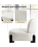 Hulala Home Zara Modern Armchair with Solid Wood Legs and Adjustable Feet