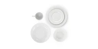 Slickblue 18-Piece Porcelain Dinnerware Set with Plates Bowls Mugs - Service for 4