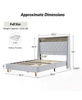 Hulala Home Dimas Modern 59.5" Bed with Storage Compartments