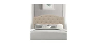 Slickblue Button-Tufted Fabric Upholstered Headboard - Adjustable Height for Perfect Fit