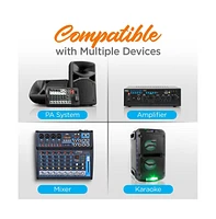 Pyle 2-Channel Vhf Wireless Microphone System with (2) Handheld Mics, Adjustable Volume Control