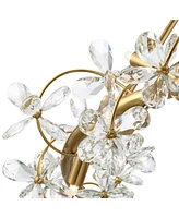 Possini Euro Design Carrine 31 1/2" Modern Floral Pendant Chandelier Ceiling Light Fixture Dining Room Over Table Kitchen Island Foyer Flower Hanging