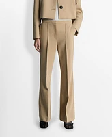 Mango Women's Flared Suit Trousers