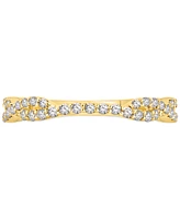 Diamond Twist Crossover Band (1/4 ct. t.w) in 14k Gold