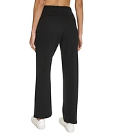 Calvin Klein Women's Fleece High-Waist Angled-Pocket Sweatpants