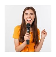 Pyle Bluetooth Wireless Pa Microphone System with (2) Handheld Mics, Desktop Receiver & Usb Charging