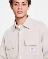 Hugo by Boss Men's Oversized-Fit Ekynone Overshirt