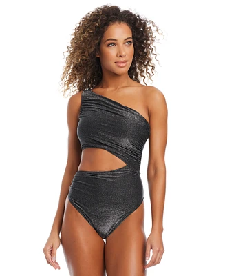 Bar Iii Women's Shimmer Core One-Piece Swimsuit, Exclusively at Macy's