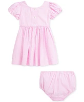 Polo Ralph Lauren Baby Girls Cotton Striped Seersucker Dress