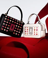 Karl Lagerfeld Paris Simone Small Leather Heart Pins Crossbody