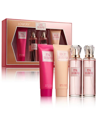 Lovery 4-Pc. Deluxe Pink Diamond Body Care Gift Set