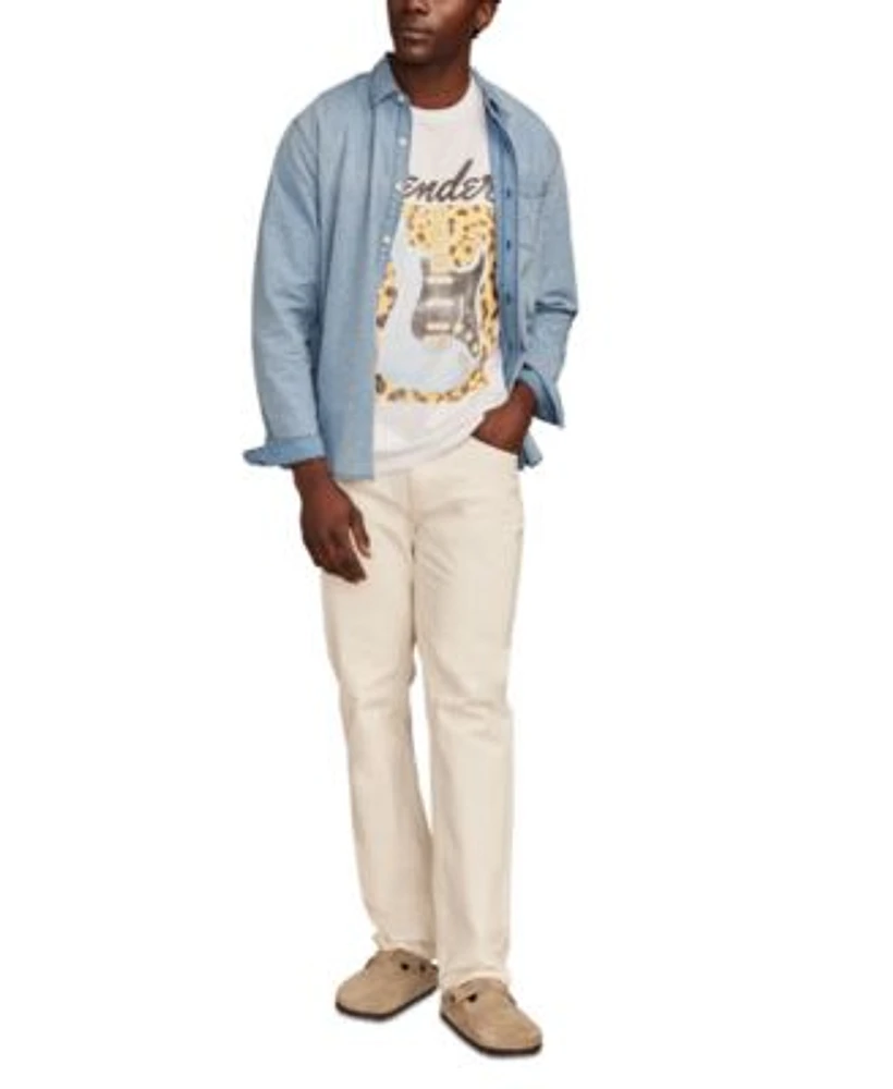 Lucky Band Mens Dot Shirt Graphic T Shirt Jeans