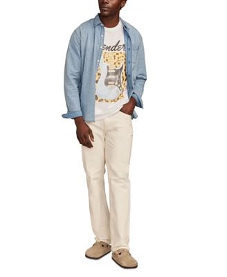 Lucky Band Mens Dot Shirt Graphic T Shirt Jeans