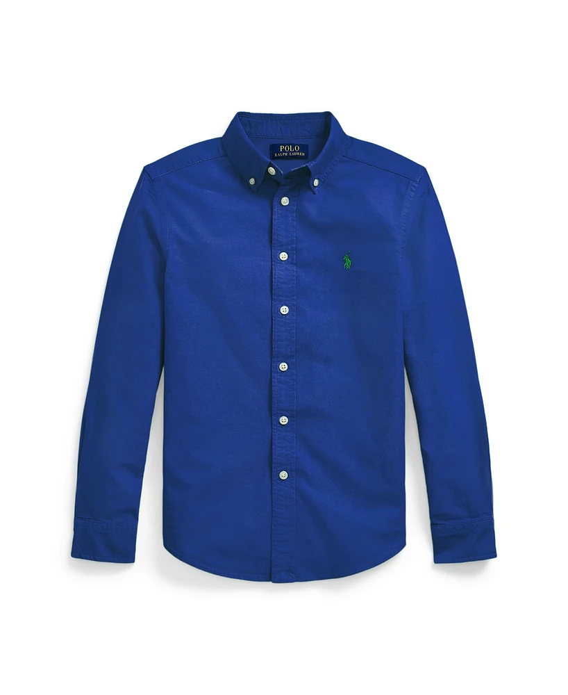 Polo Ralph Lauren Big Boys Garment-Dyed Cotton Oxford Shirt