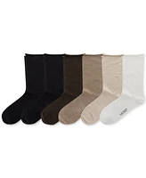 Lauren Ralph Women's 6 Pack Roll-Top Trouser Socks