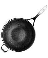 Livwell DiamondClad 12" Hybrid Nonstick Stainless Steel Wok with Lid