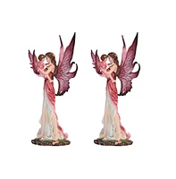 Fc Design "2-pc Set" 10"H Fairy with Baby Girl Figurine Statue Ornament Home Room Office Decor and Perfect Ideas for Housewarming