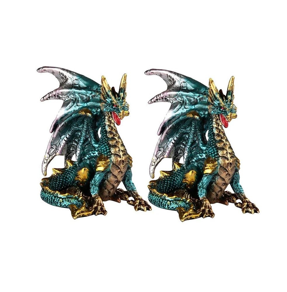 Fc Design "2-pc Set" 3.75"W Dragon Figurine Statue Ornament Home Room Office Decor and Perfect Ideas for Housewarming