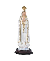 Fc Design "2-pc Gift Set" 5"H Our Lady of Fatima Statue Our Lady of The Holy Rosary of Fatima Holy Figurine Statue Ornament Home Room Office Decor and